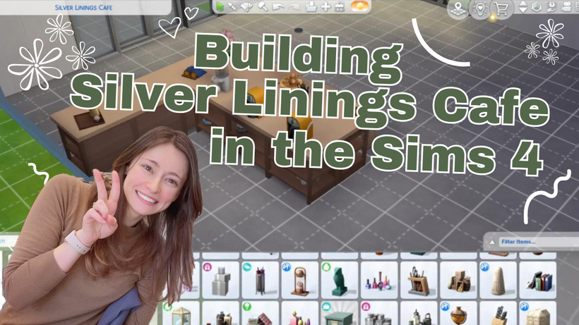I Built the Cafe from Lattes with Starlight in the Sims 4